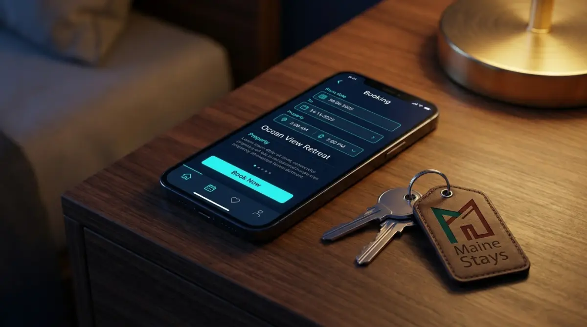 Booking a Maine Stays home directly from a phone