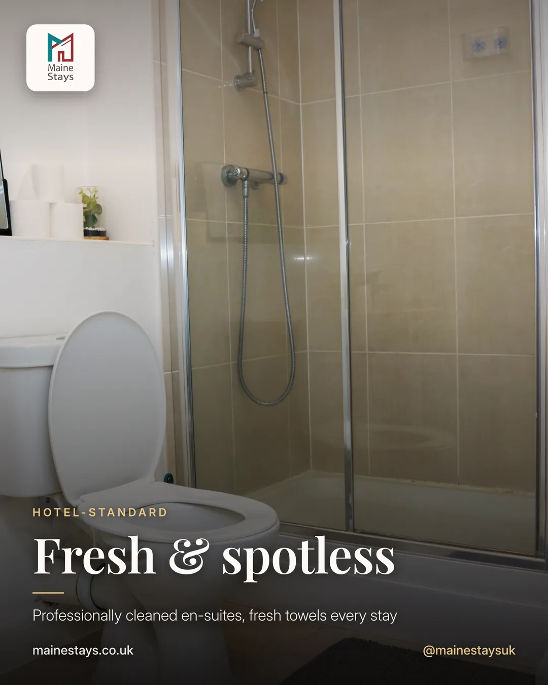 Modern en-suite bathroom at Humber Hub