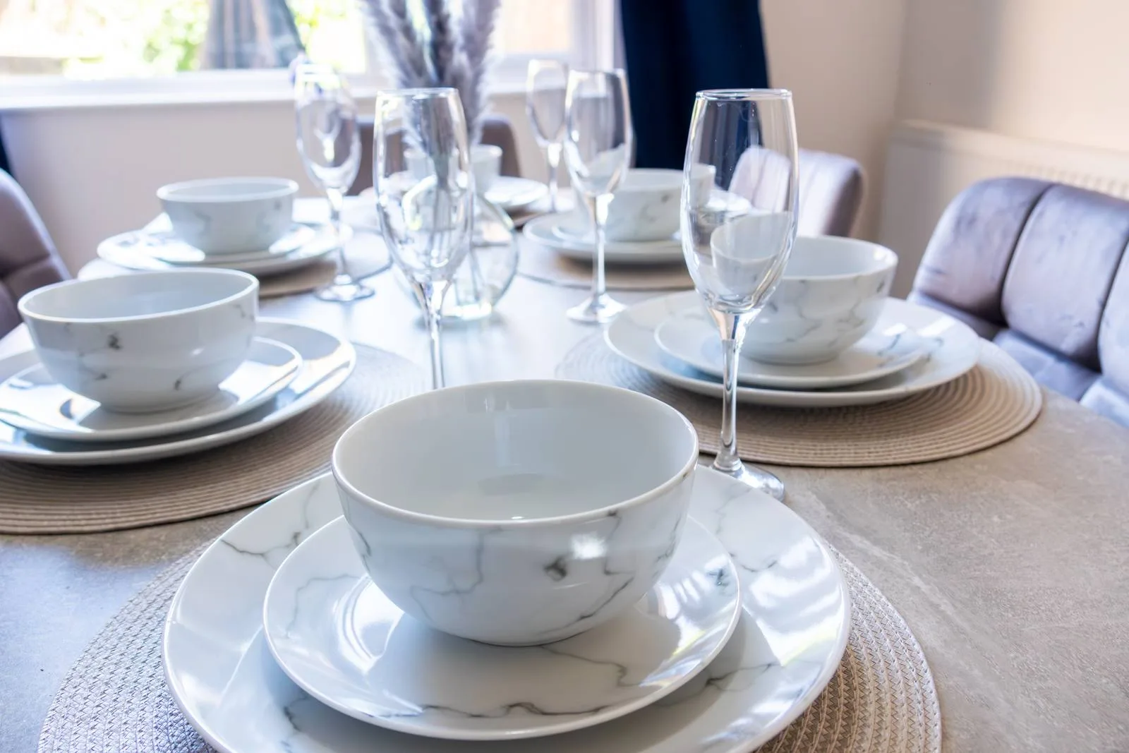 Professional serviced accommodation living space in Coventry