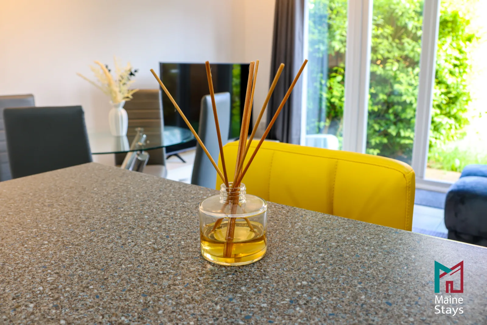 Humber Hub Coventry - Open-plan kitchen, dining and lounge: reed diffuser b